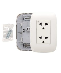 Tomacorriente Doble Blanco Universal 16A 250V AP1222 BTICINO