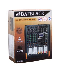 Consola Amplificada 650W (325W X2) 4 Canales BT-1264 BATBLACK 7 Westor BT-1264 Batblack Consola Amplificada 650W (325W X2) 4 Canales BT-1264 BATBLACK