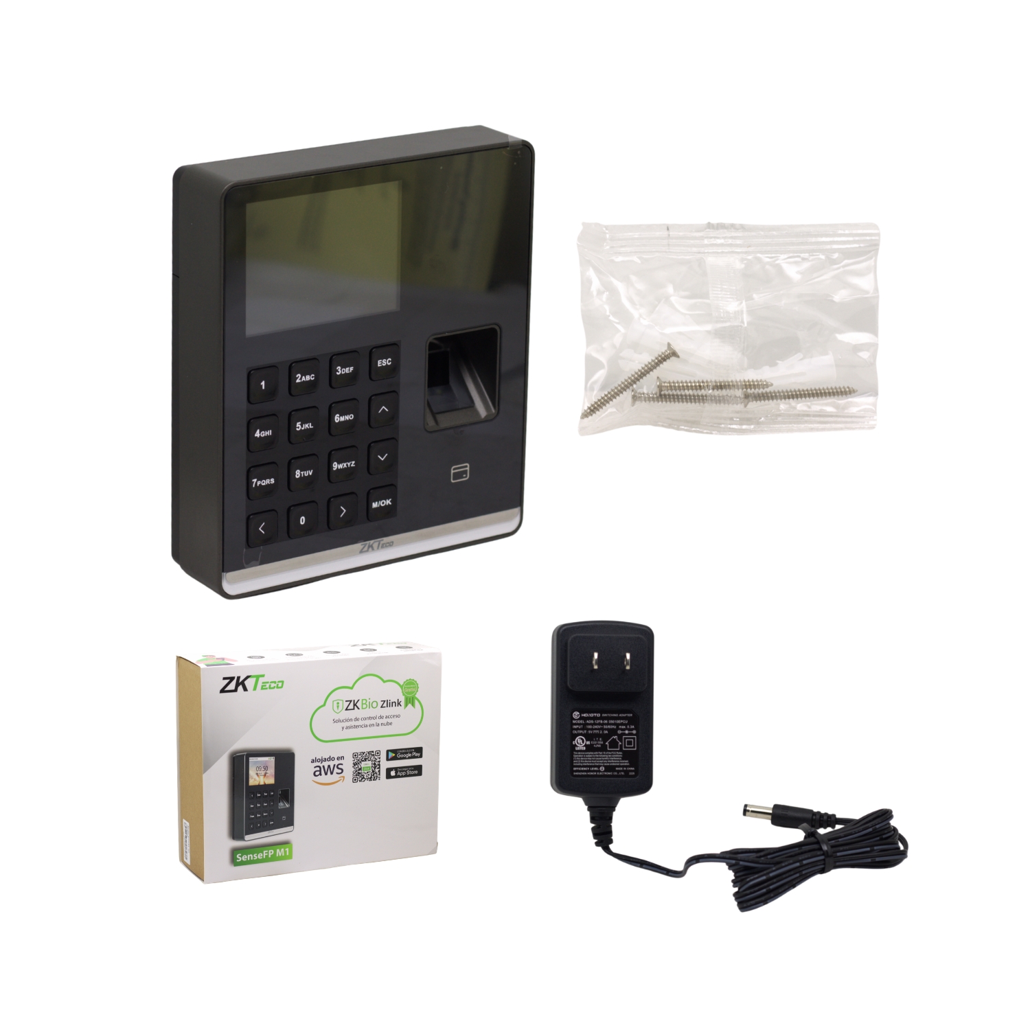 SENSEFP-M1 1 Westor SENSEFP‑M1 ZKTeco Control de Asistencia 500 Huellas y Tarjeta 10k Eventos SENSEFP-M1 ZKTECO