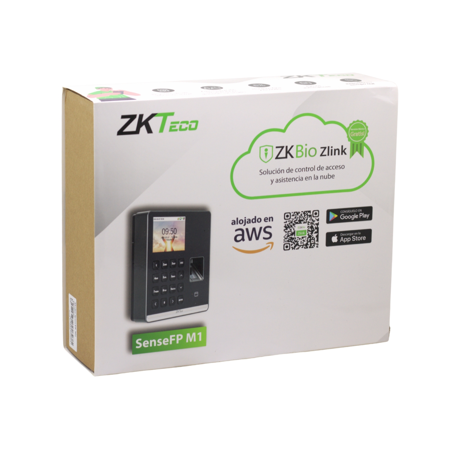 SENSEFP-M1 5 Westor SENSEFP‑M1 ZKTeco Control de Asistencia 500 Huellas y Tarjeta 10k Eventos SENSEFP-M1 ZKTECO