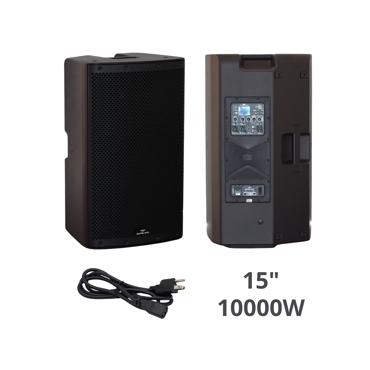 BT-PR1530D 1 Westor BT-PR1530D Batblack Gabinete Activo de 15" 10000W 220V 135Db 1.5KHz BT-PR1530D BATBLACK
