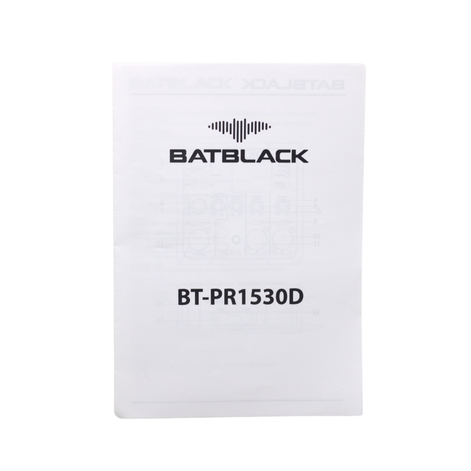 BT-PR1530D 6 Westor BT-PR1530D Batblack Gabinete Activo de 15" 10000W 220V 135Db 1.5KHz BT-PR1530D BATBLACK