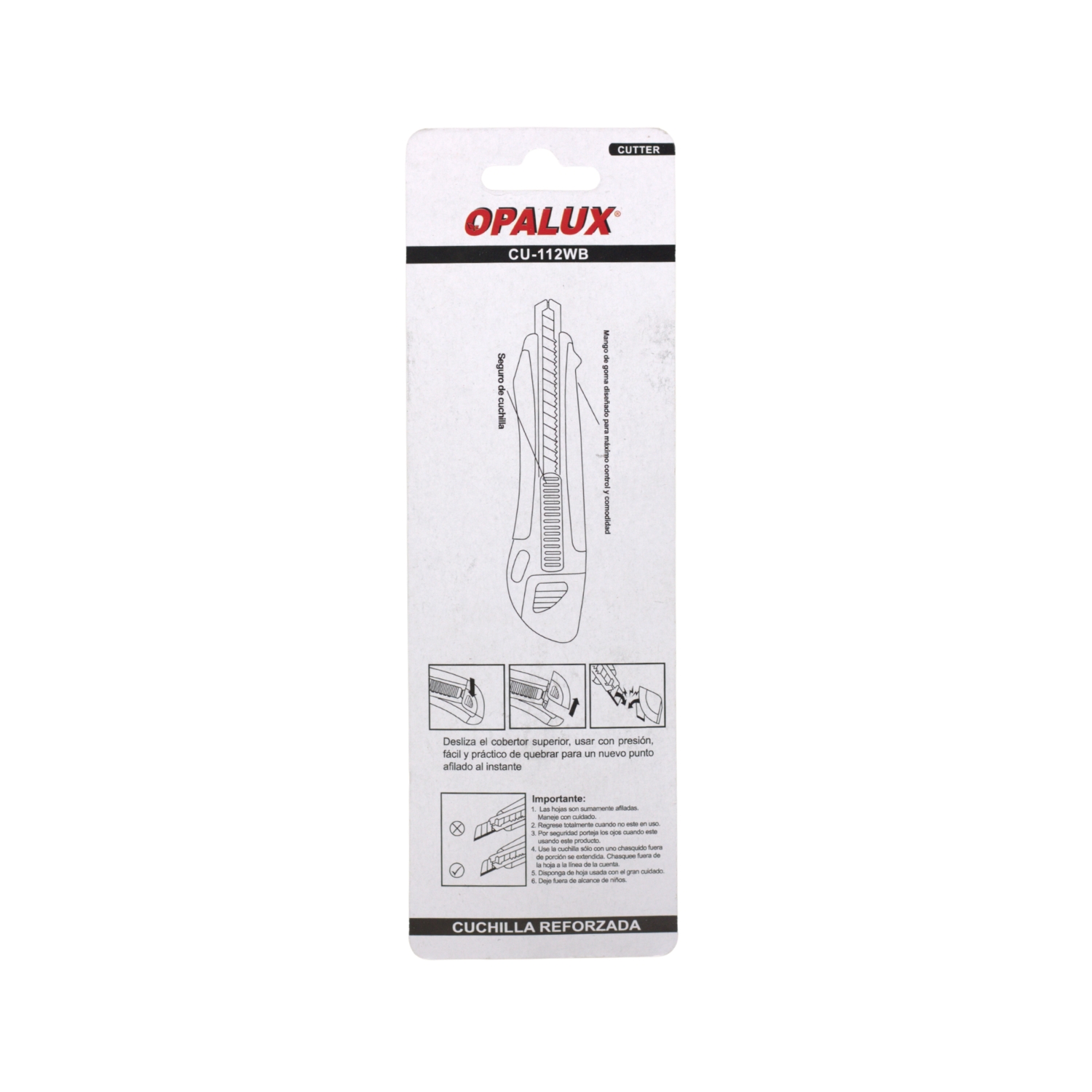 CU-112WB 5 Westor CU-112WB Opalux Cuchilla Chica / Cutter Hoja De Acero Inoxidable CU-112WB OPALUX