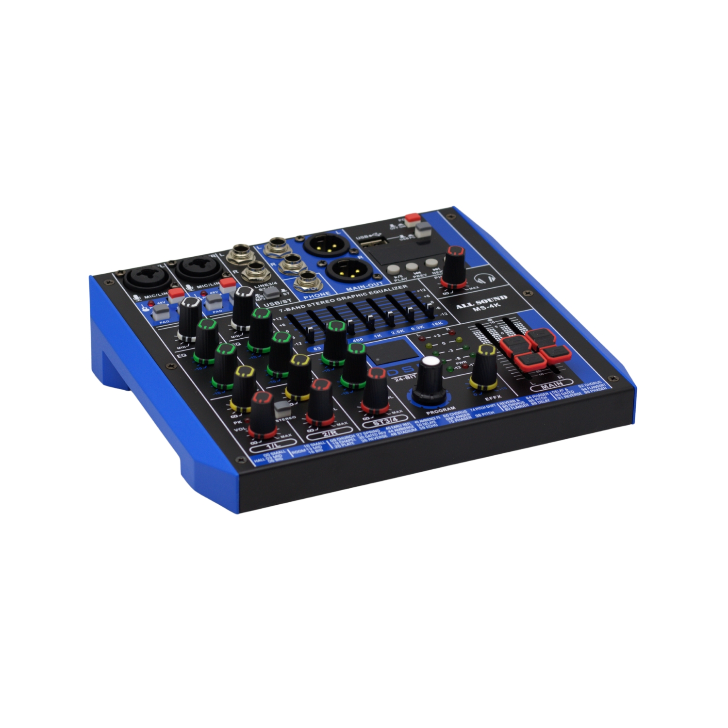 MS-4K 2 Westor MS-4K ALL SOUND Mezclador Interfaz 4 Canales USB/Bluetooth DSP MS-4K ALL SOUND