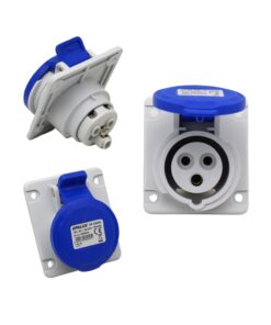 Toma Empotrable Inclinada 10° IP54 2P+T 16A 200-250V OP-23230 OPALUX