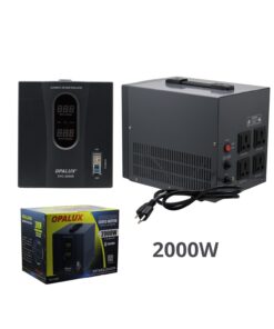 Estabilizador Servo Motor 2000W c/ Pantalla Digital SVC-2000B OPALUX