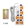 Westor OP-SR0KW6L Opalux Supresor de Picos 6 Tomas 3m (2 USB) ZZ-SUP5-2USB AMERICAN STAR