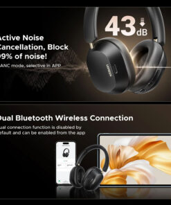 Audífono UGREEN HiTune Max5c ANC Negro HP203-BK 9 Westor HP203-BK UGREEN Audífono UGREEN HiTune Max5c ANC Negro HP203-BK