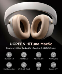 Audífono UGREEN HiTune Max5c ANC Blanco HP203-WH 10 Westor HP203-WH UGREEN Audífono UGREEN HiTune Max5c ANC Blanco HP203-WH