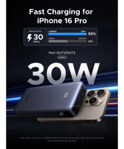 Power Bank Carga Rápida 20000mAh 30W UGREEN PB532 11 Westor PB532 UGREEN Power Bank Carga Rápida 20000mAh 30W UGREEN PB532