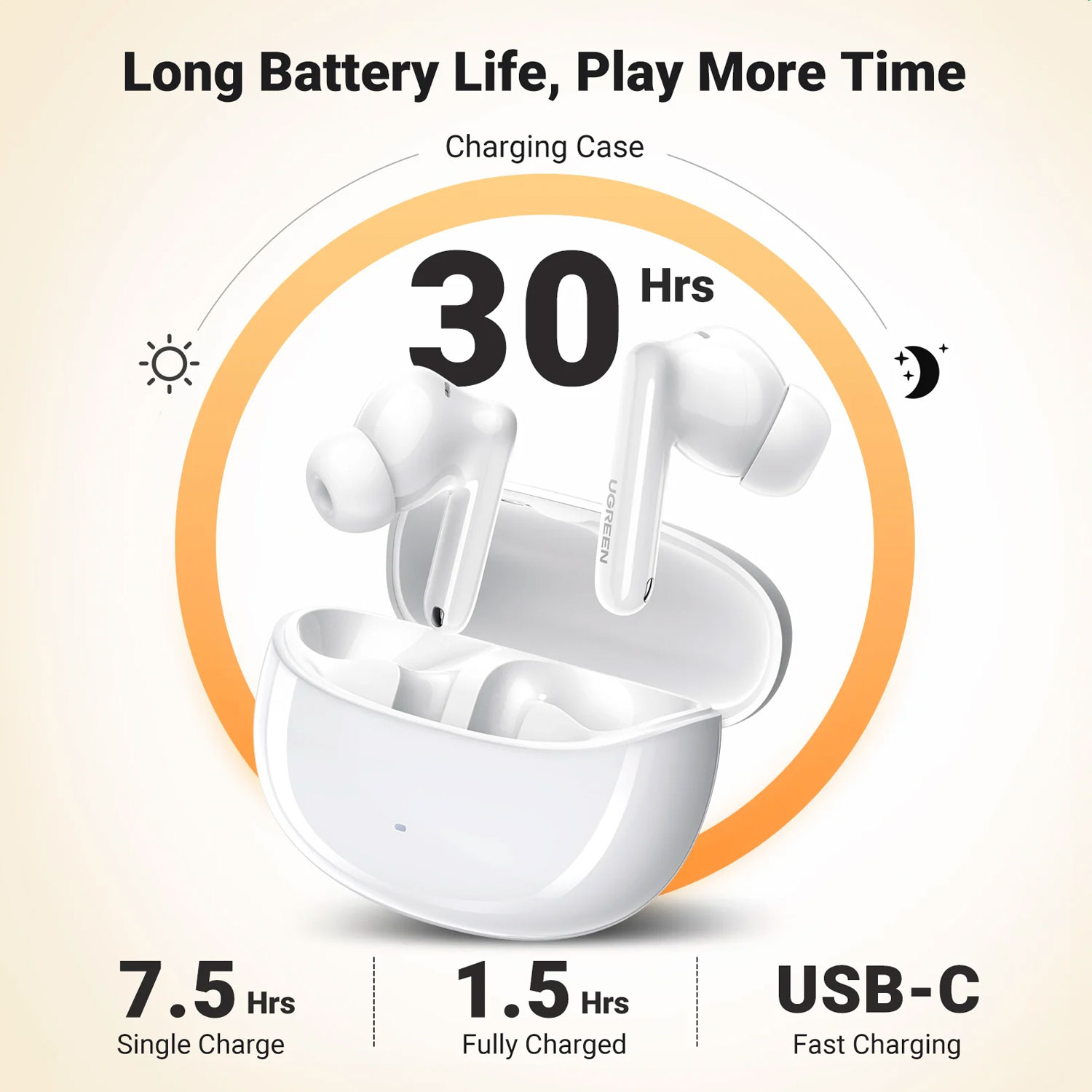 WS206-6 Westor UGREEN Audífono Inalámbrico UGREEN HiTune T3 Pro Blanco WS206