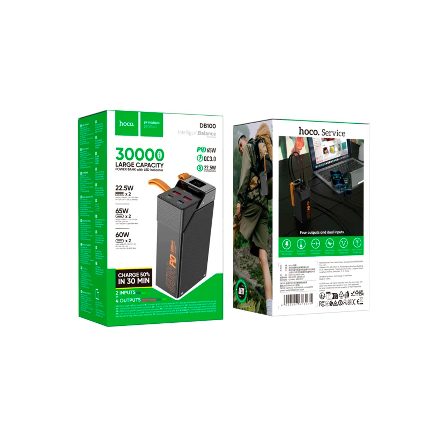DB100-4 Westor DB100 HOCO Power Bank 30000mAh PD 65W HOCO DB100
