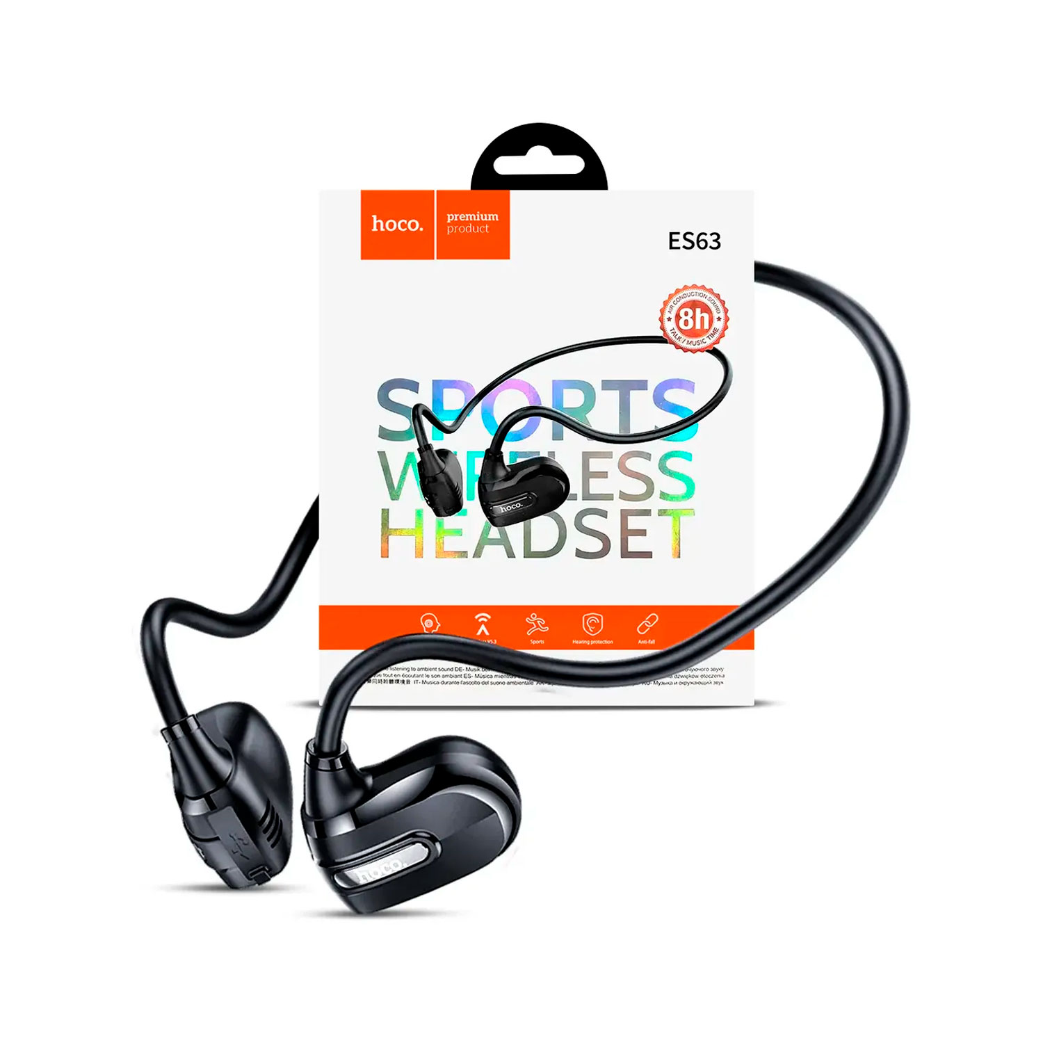ES63-2 Westor ES63 HOCO Audífonos Deportivos con Bluetooth HOCO ES63