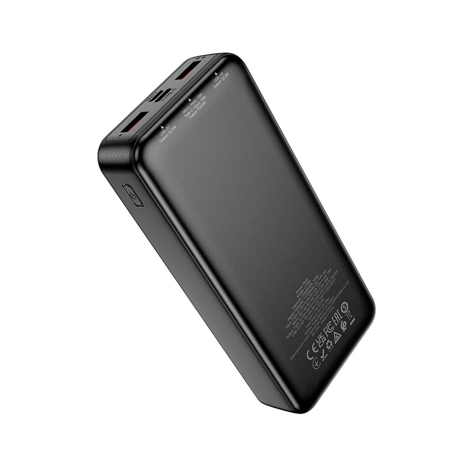 J136A-1 Westor J136A HOCO Power Bank 20000mAh 22.5W + PD20W Negro HOCO J136A