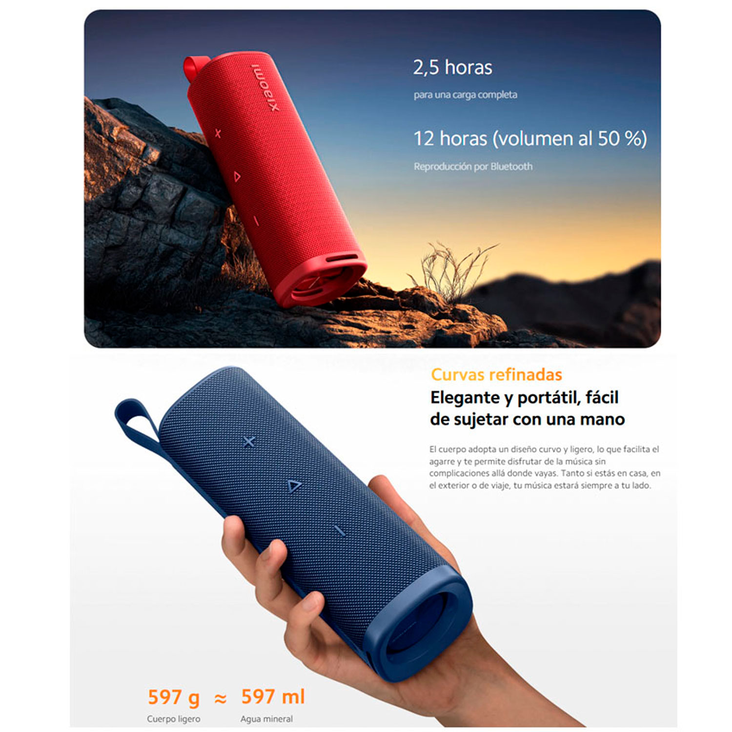 MDZ-38-DB-RD-3 Westor MDZ-38-DB-RD XIAOMI Parlante Bluetooth Sound Outdoor XIAOMI 30W ROJO MDZ-38-DB-RD