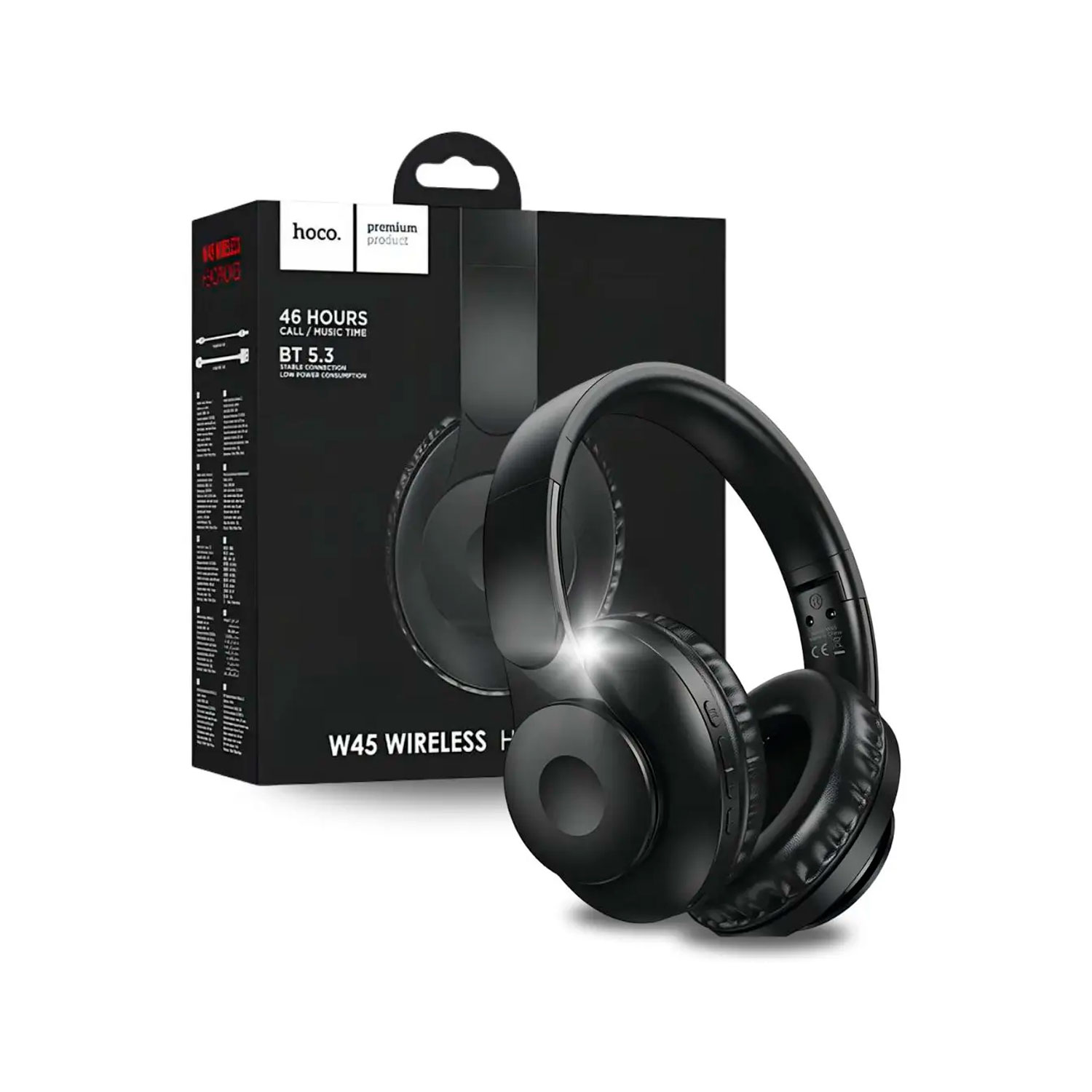 W45-3 Westor W45 HOCO Audífonos Bluetooth Negro HOCO W45