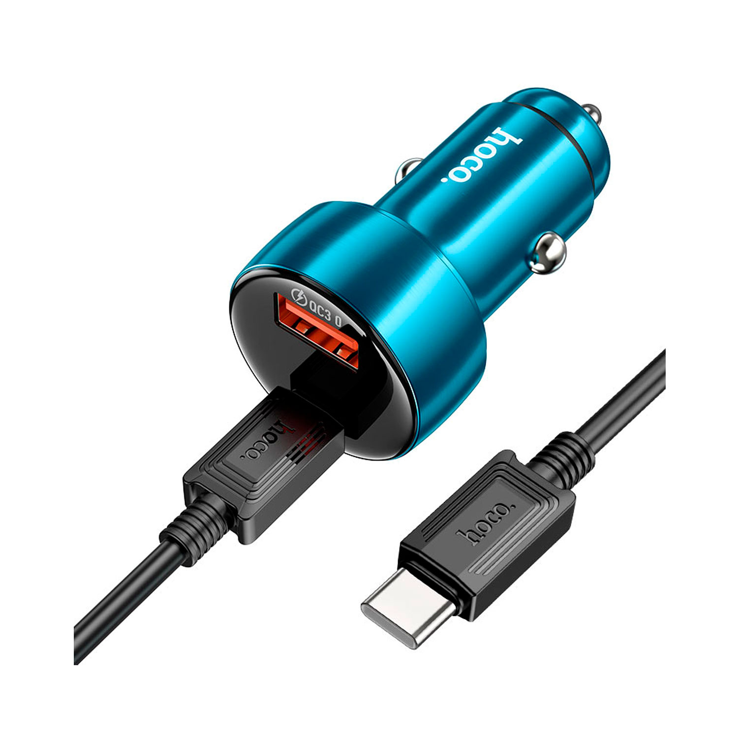 Z50-1 Westor Z50 HOCO Cargador para Auto con Pantalla Digital 48W PD30W + QC3.0 HOCO Z50