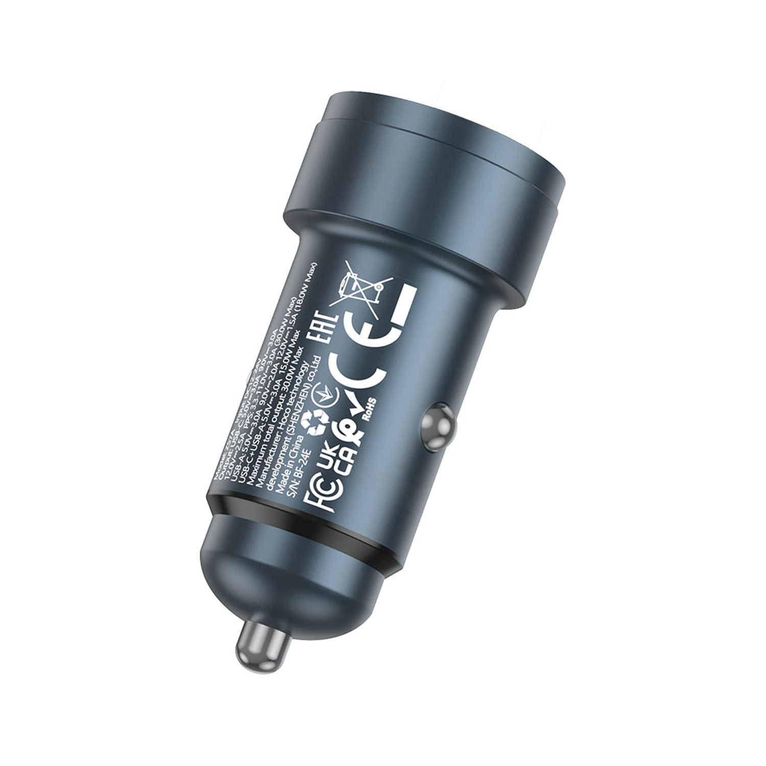 Z57A-1 Westor Z57A HOCO Cargador para Auto PD30W + QC3.0 (USB-C A USB-C) HOCO Z57A