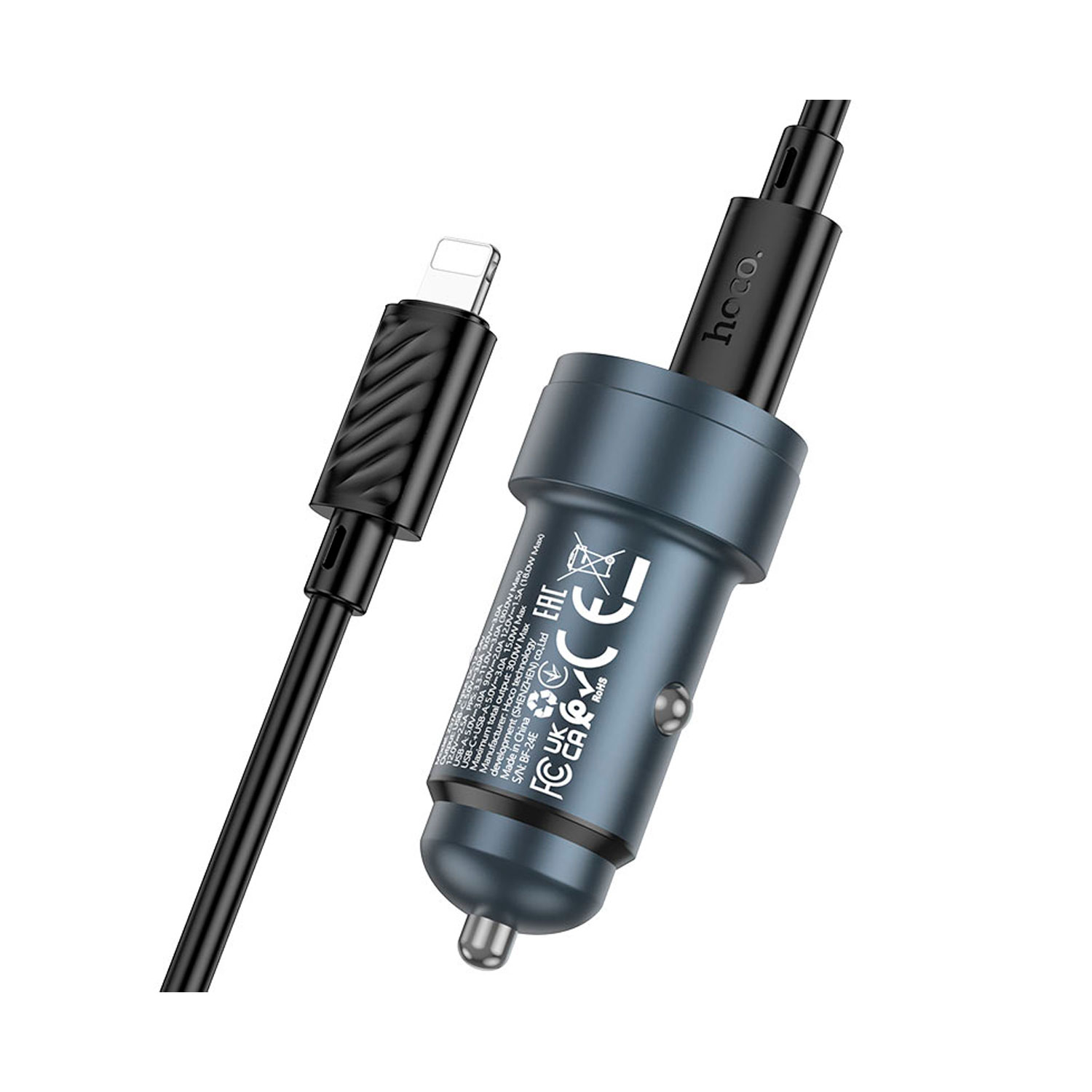 Z57A-3 Westor Z57A HOCO Cargador para Auto PD30W + QC3.0 (USB-C A USB-C) HOCO Z57A